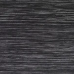 Grassy textile wallcovering mixed in dark grey with horizontal light grey stripes.