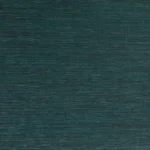 Grassy textile wallcovering mixed in emerald green with horizontal black stripes.